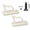 Nylon Adhesive Cable Management Clips - R-Type Crimp for Wire and Network Cables