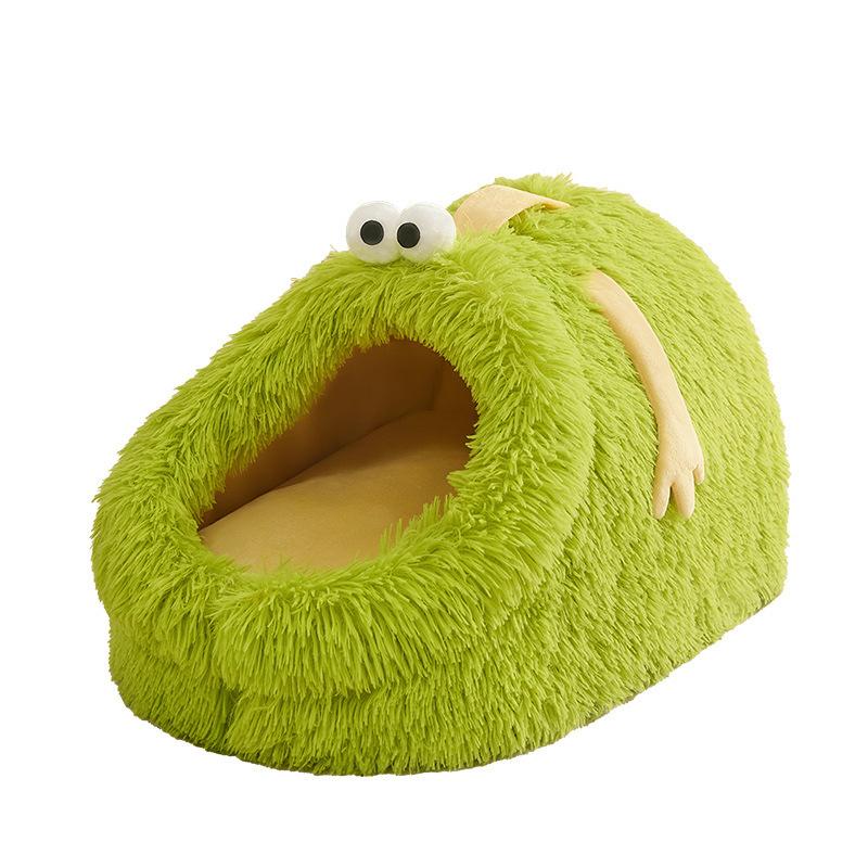 Doghouse Warm In Winter and Universal Detachable and Washable House Villa House Small Dog Teddy Closed Pet Cat