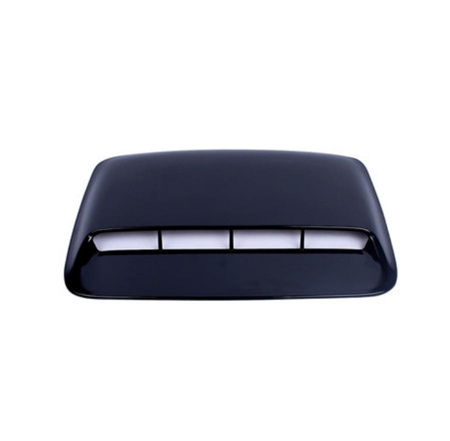 3Pcs Glossy Black ABS Car Air Flow Intake Hood Scoop Vent Bonnet Cover Universal