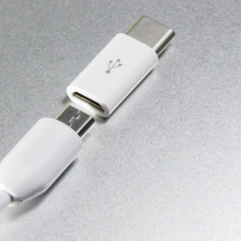 Short USB C to USB Adapters USB Type C Female to MicroUSB Male Adapters Connectors Charger Adapters for Phone Laptops