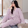 Pajamas Women'S Winter Coral Fleece Thickened Fleece Warm Autumn And Winter Flannel Winter Large Size Loungewear