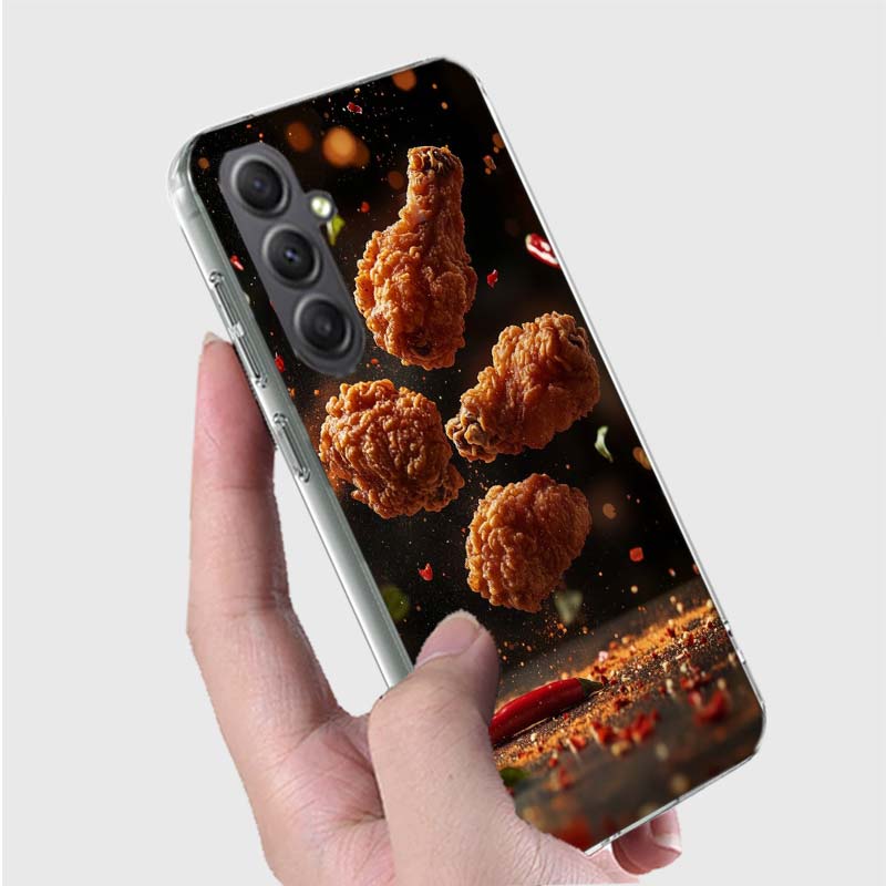 Food Fries Beer Cheese Sushi Cookie Phone Case for Samsung A16 A26 A36 A56 A17 A37 A57 A07 A06 A02S A03 A04S A05S Galaxy Note 20