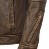 Vintage Genuine Leather Jacket Men Cowhide Yellow Brown Natural Cow Leather Jackets Man Leather Coat Autumn Clothing