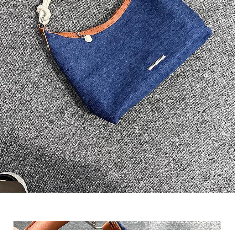 Women's Retro Denim Canvas Tote: Stylish All-Match Shoulder and Messenger Bag