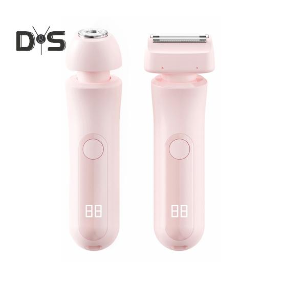 Aparat de ras electric pentru femei cu capete duble, reincarcabil prin USB, rezistent la apa, portabil, fata corpului, zona de bikini, epilarea bratului piciorului, aparat de tuns