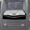 2Pcs Glossy Piano Black Navigation System Control Cover Trim For Nissan 370Z