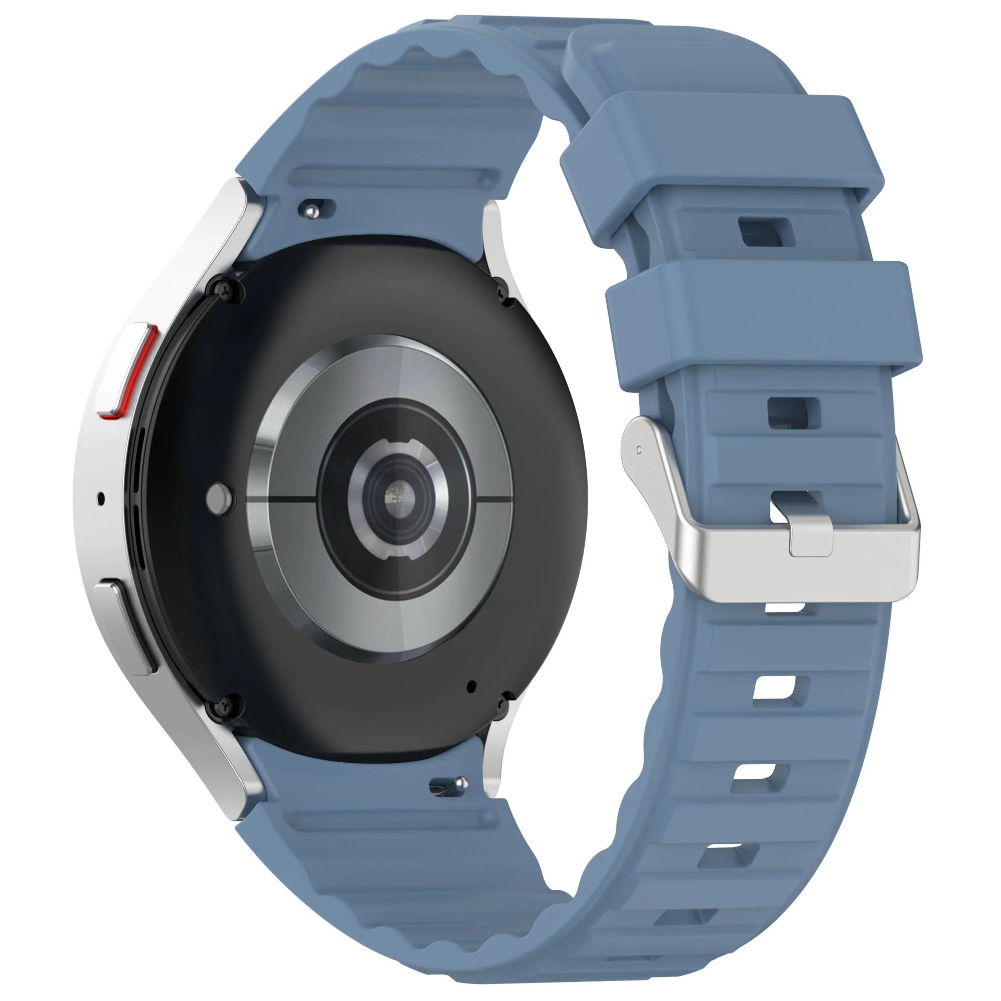 

Силиконовый ремешок No Gaps для Samsung Galaxy Watch 7 6 5 4 40 мм 44 мм спортивный браслет для Galaxy Watch 6Classic 43/47 мм 5Pro 45 мм Band For Watch 4 Classic