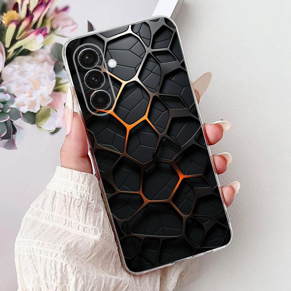 For Samsung Galaxy A26 A36 A56 5G Case 2024 New Stylish Flower Soft Clear Silicone Back Cover For Samsung A36 5G SM-A366B Bumper