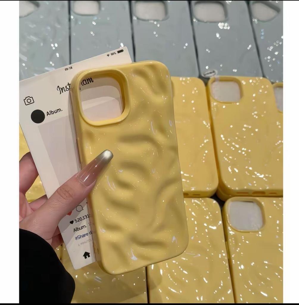Für Apple 16 Meteorit Ins Wind Handyhülle Einfarbig Schlichtheit für IPhone 15 Promax 14 Wassermuster Straße TPU Handyhülle