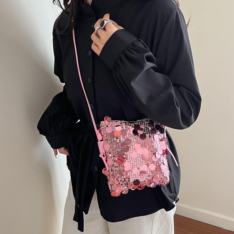 Mini Sequins Shoulder Bags for Women Fashion New Phone Wallet Crossbody Bag Handbags and Purses
