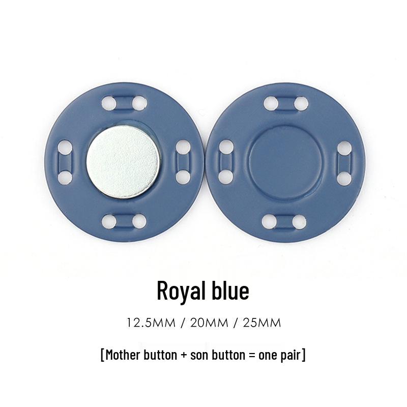 Colored Magnetic Snap Button: Hidden Metal Stud & Eye Closure for Coats and Bags