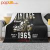 Motorcycle Born 1946 Classic Motorbike Birthday Ultra-Soft Blanket Quilt Winter Sofa Cover Bed Covers