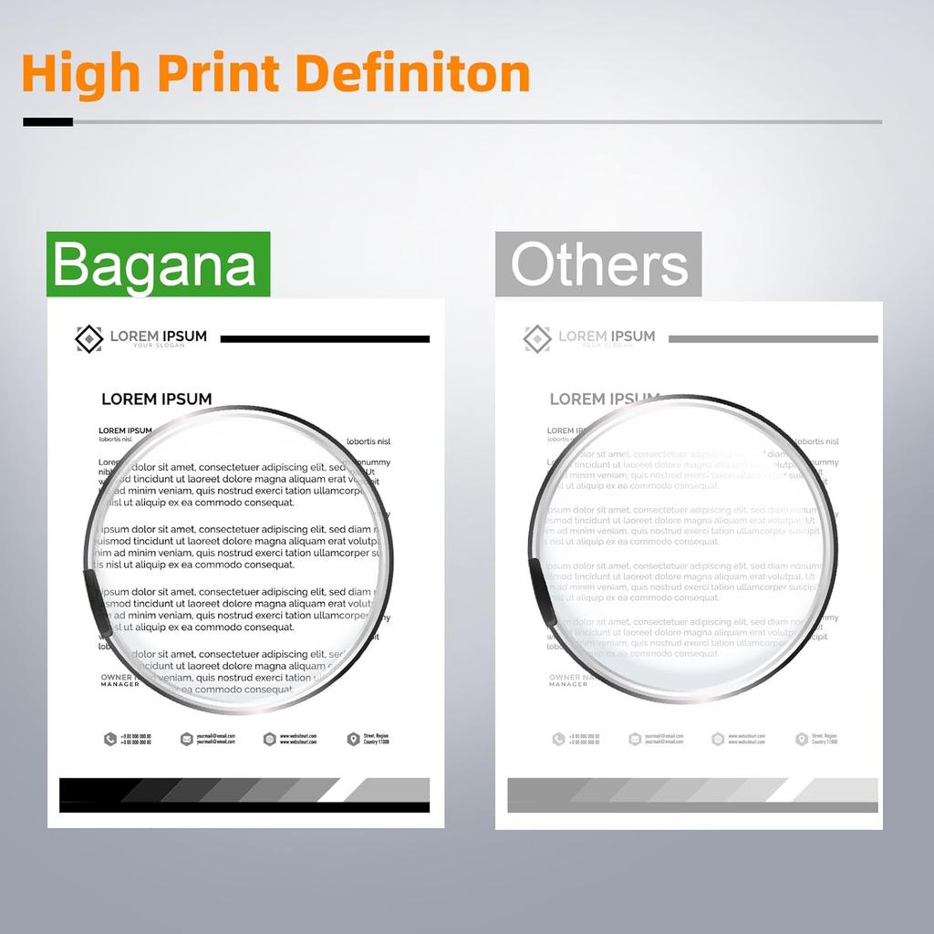 Bagana US Letter Thermal Printer Paper 8.5 x 11 Inch 4 Rolls Multipurpose Inkless Rolled Thermal Printing Paper Compatible with Letter Portable