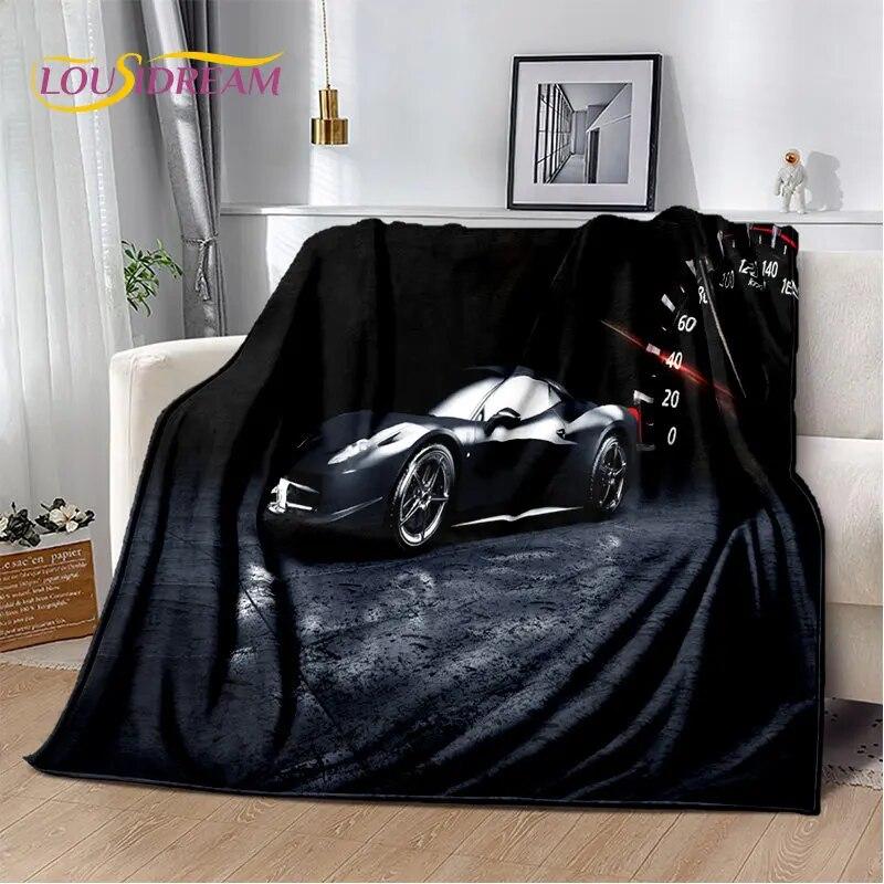 Sports Car Concept Car Soft Plush Blanket,Flannel Blanket Throw Blanket for Living Room Bedroom Bed Sofa Picnic Cover Bettdecke