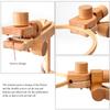 Desktop Wood Embroidery Hoop Holder Height Adjustable Embroidery Frame Stand For Beginner Stitching Needlework Craft