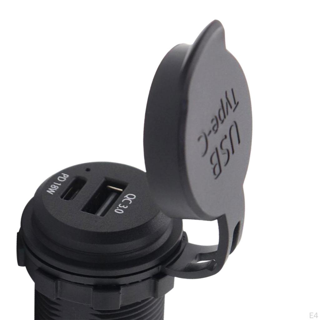 USB 3.0 Car Charger Adapter Quick Charge Faster Charging Compact with Blue Light