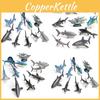 Pvc Mini Ocean Animal Model Set 10 Piece Realistic Collection Including Shark Sardine And Marlin
