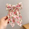 Retro French Pastoral Floral Bow Hairpin for Women
