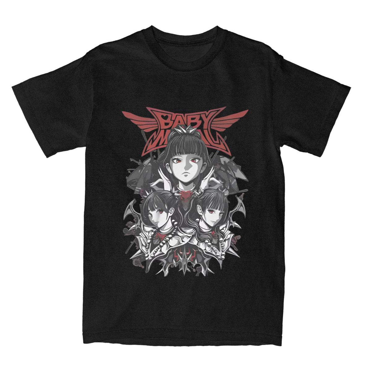 

Чоловіча футболка Babymetal Футболки Хіп-хоп ГУРТ Літня футболка Естетичні бавовняні топи Ідея для подарунка M