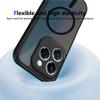 KEYSION Magnetic Phone Case for for Infinix Smart 8 Soft Silicone+PC Matte Translucent Shockproof Back Cover for Infinix Hot 40i