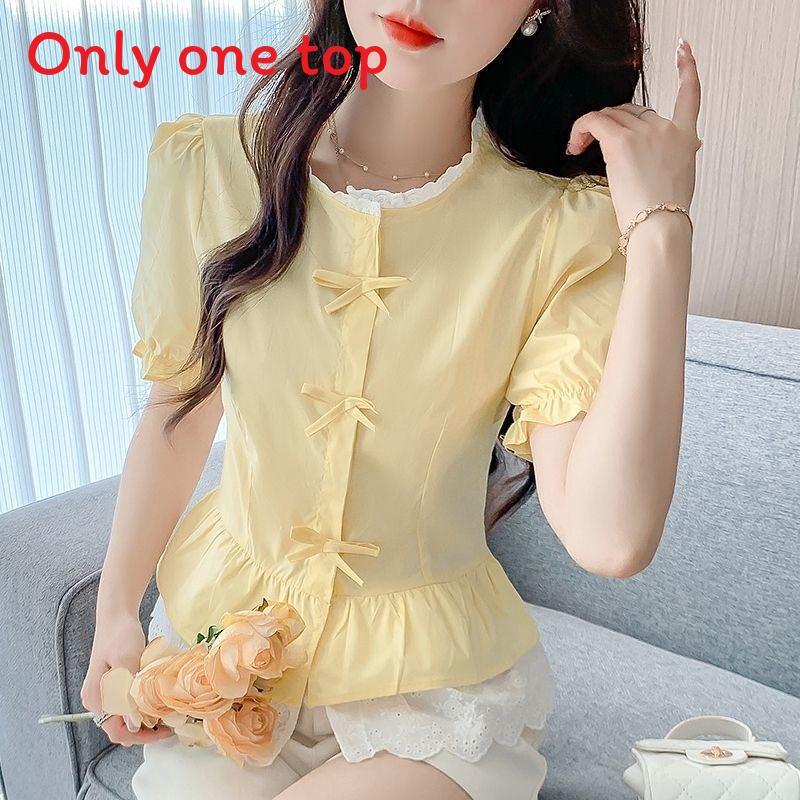 Soft Satin Butterfly Bow Blouse With 3d Pattern For Women Spring 2025