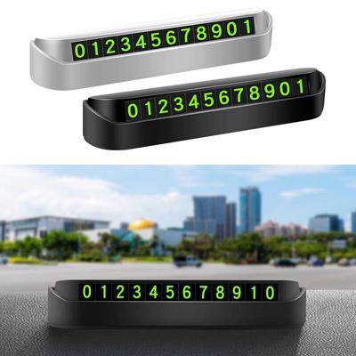Tarjeta para estacionamiento temporal de coche, número de teléfono, placa de tarjetas, parada de estacionamiento, accesorios interiores de automóvil