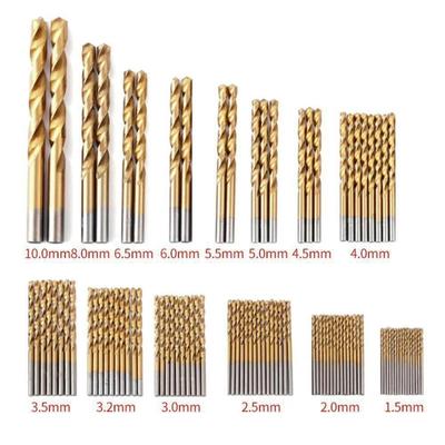 Juegos de Brocas Métricas HSS de 99 Piezas Para Taladrar Aceros Inoxidables y Metales Duros