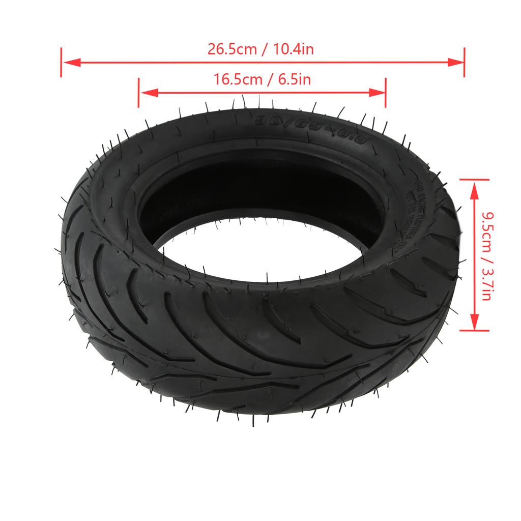 90/65‑6.5 Elektroroller Vakuumreifen Dämpfung Gummireifen für 10 Zoll Offroad-Roller