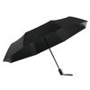 Compact Windproof Dual-Use Black Umbrella: UV Sunshade for Men & Women