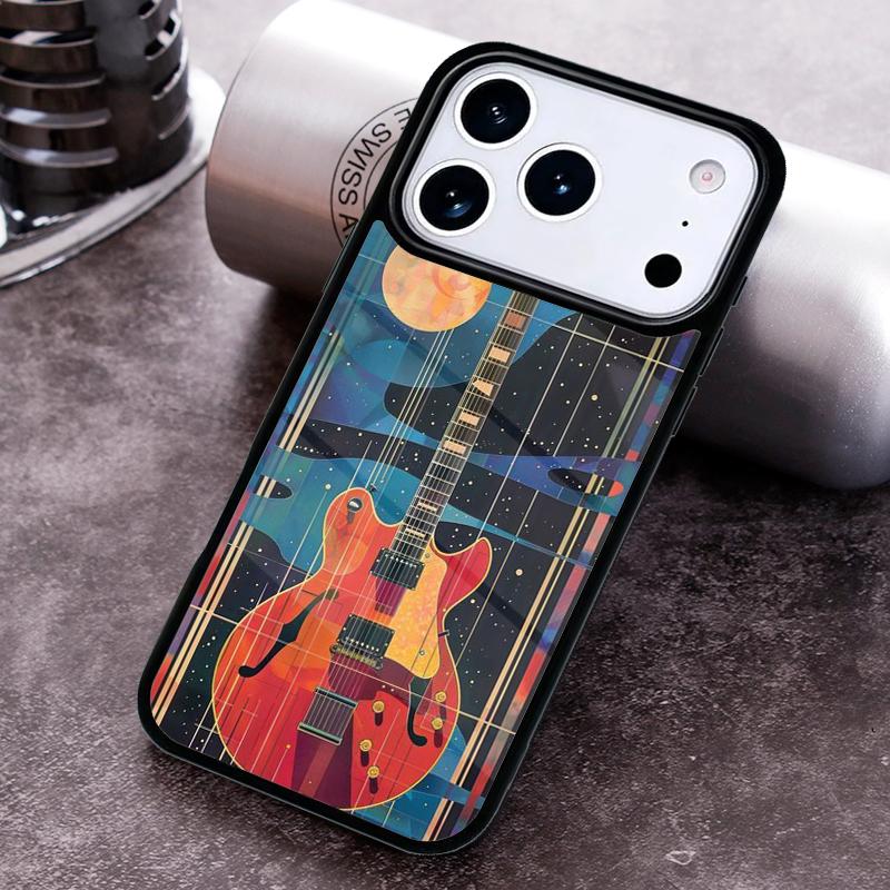 Electric Guitar Music Phone Case For iPhone 17 16 15 14 13 12 11 Pro Max Plus 17Air Soft Silicone Cover