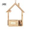 Natural Wood Wall Decoration Wooden Planter, Creative Hanging Flower Pot Basket for Indoor Plants Mounted Faux Flowers, Rustic Decor Living