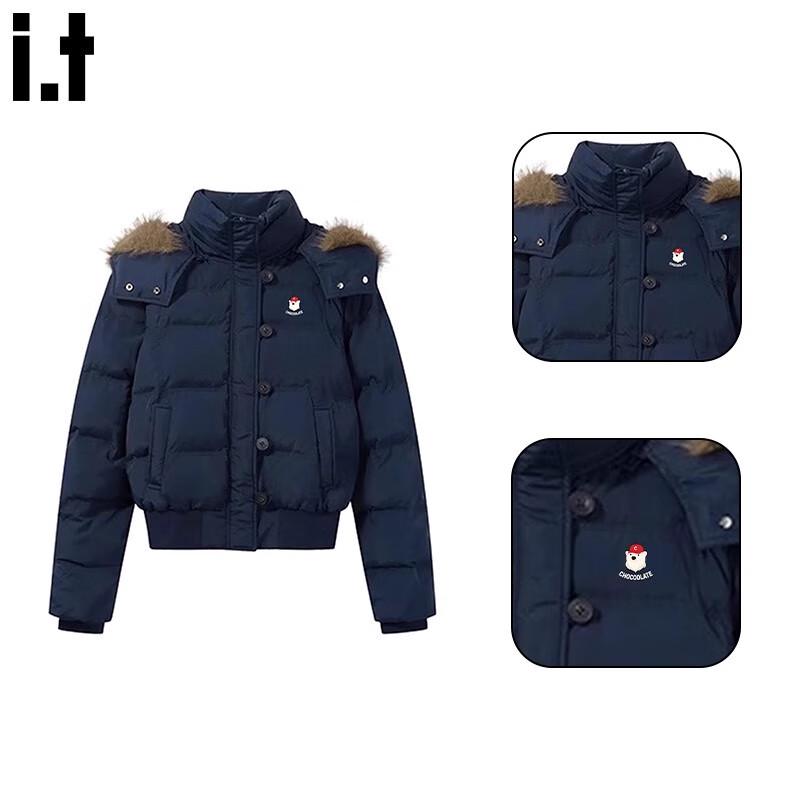 

CHOCOOLATEit Women s Fur Collar Hooded Padded Winter Jacket S