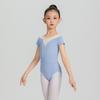 Kurzärmeliges Ballett- und Gymnastik-Tanzkleid für Kleinkind-Mädchen mit Trägerdesign