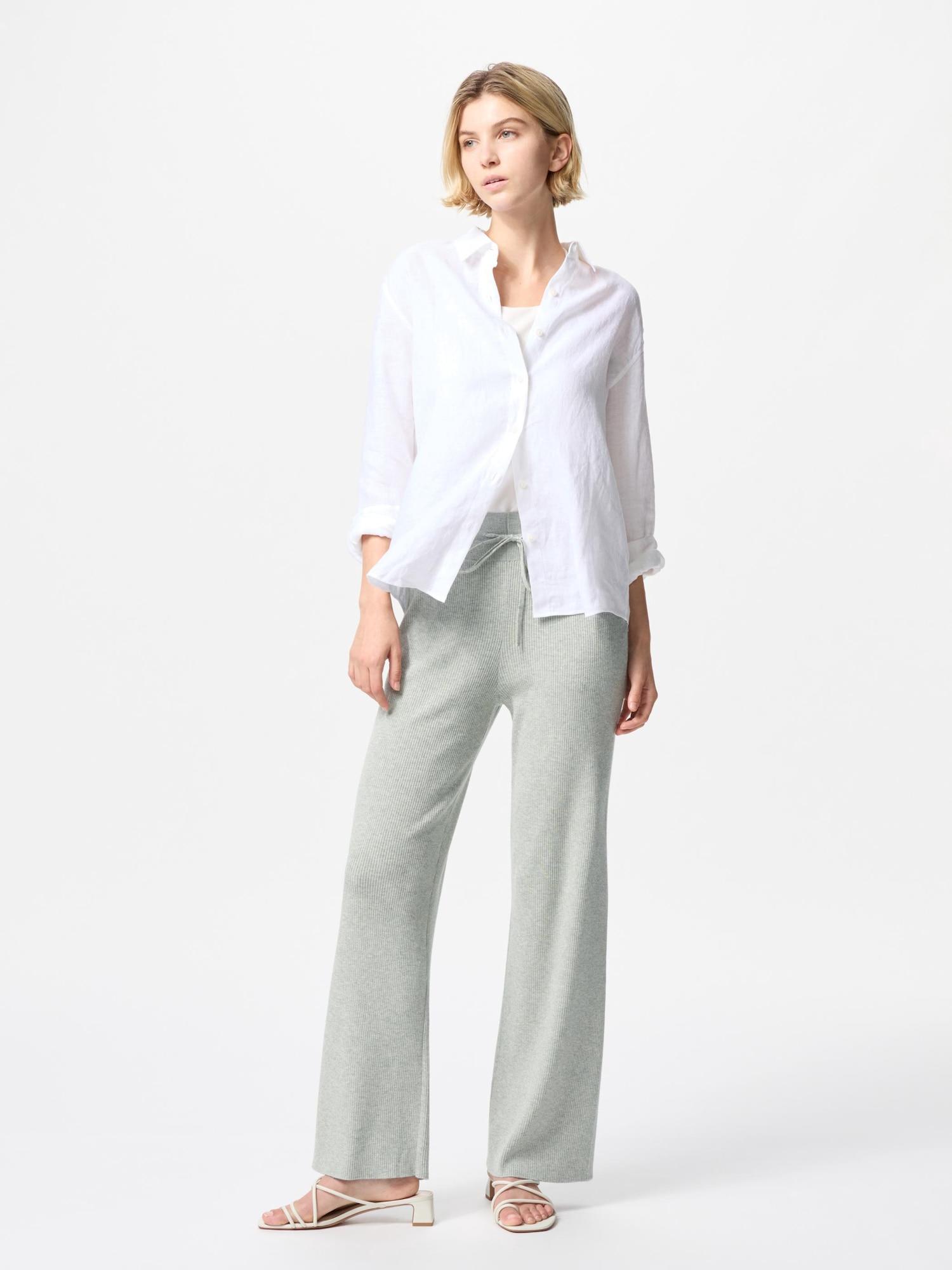 

Uniqlo Япония моющиеся трикотажные брюки в рубчик, длинные 52 GREEN/XS