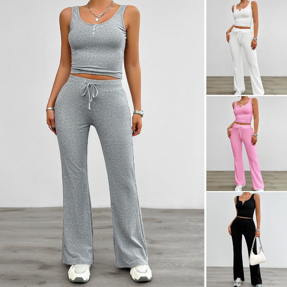 Spring and Summer Casual Solid Color Slim Vest Suit