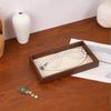 23X13X3CM Jewelry Tray Velvet Surface Flannel Lining Display Tray Walnut Material Exquisite Design Storage Solution Display