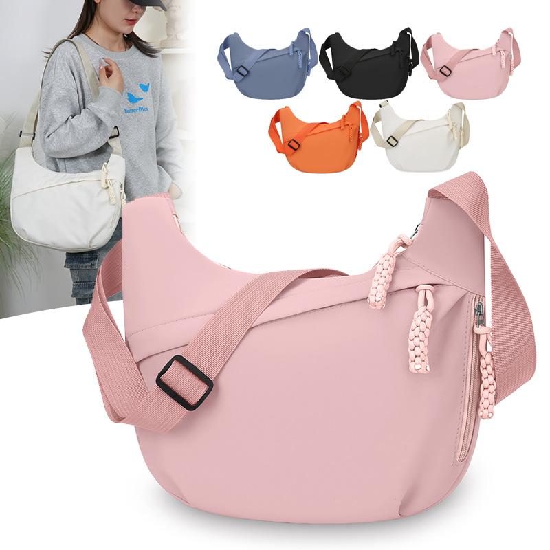Borsa a Spalla da Donna Borsa a Tracolla Multifunzionale Grande Capacità Borsa a Spalla per Pendolari Borsa a Tracolla Monocolore Borsa a Raviolo Casual per Studenti