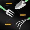 Gardening Tool Set Stainless Steel Trowel with Non-Slip Handle Transplanter Tool Hand Rake with Storage Tote Gift