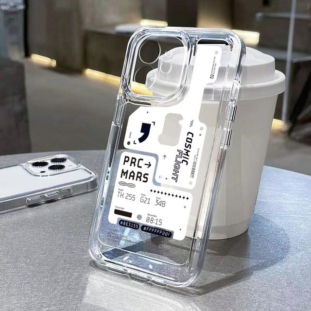 Silicon Case For Iphone 11 Case Iphone 14 Pro Max 13 12 Xr X Xs Max 7 8 Plus Se 2020 Iphone11 Space Fashion Lable Funda Cover