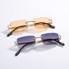 Vintage Square Metal Sunglasses UV400 Protection Luxury Brand Design for Women Men Mirror Lens Gafas De Sol