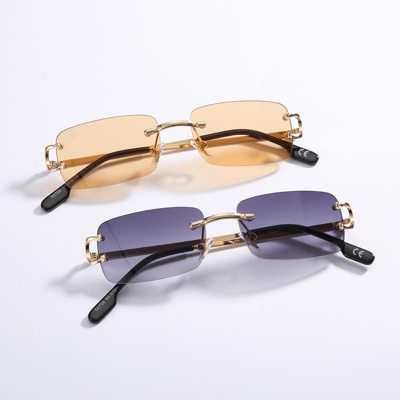Vintage Square Metal Sunglasses UV400 Protection Luxury Brand Design for Women Men Mirror Lens Gafas De Sol