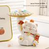 Lucky Cat Key Storage Tray Ornament