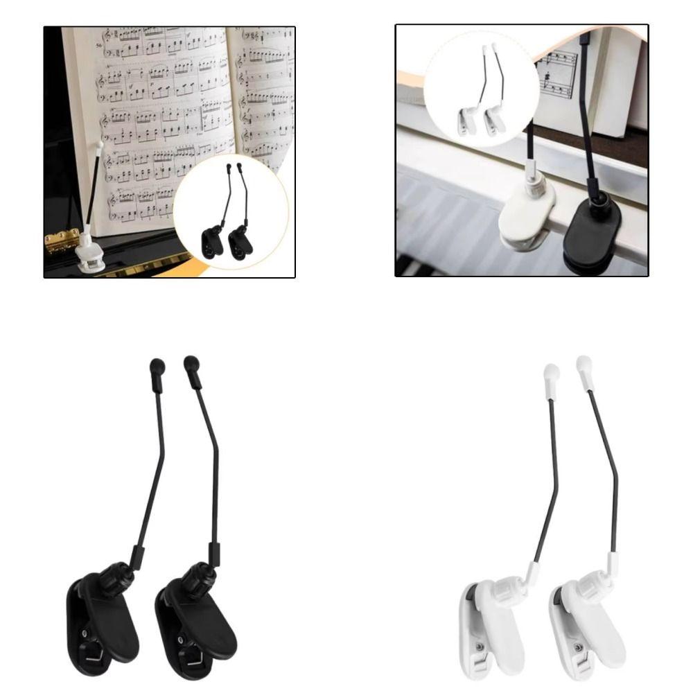 1Pair Adjustable Piano Music Book Clip Clip On Music Stand Clip Piano Score Holder for Music Stand