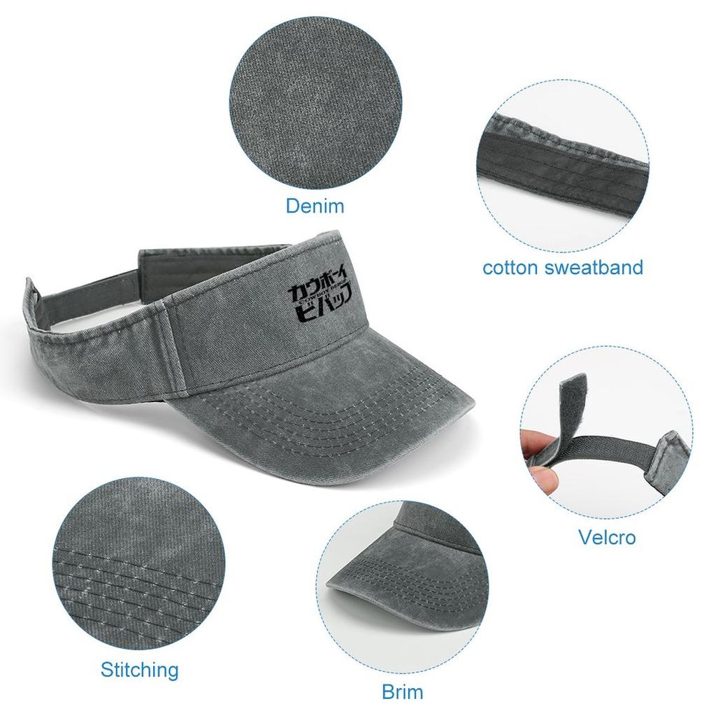 Anime Manga Cartoon Cowboy Bebop Sun Visor Leaky Top Cowboy Hats Unisexs  Womens Sports Baseball Tennis Golf Cap Open Top Custom Hat – buy the best  products in the Ayzeze online store