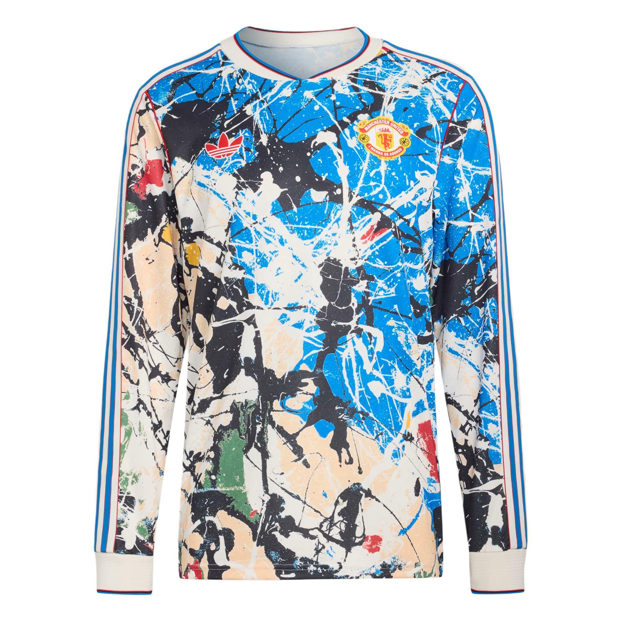 

Adidas Оригиналы Манчестер Юнайтед Stone Roses Узкий крой Свитшот С длинным рукавом Футбольная рубашка Мужские топы KC4442 M