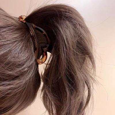 Haarklammern Einfache Haarspange für Frauen Mode Pferdeschwanz-Klammer Haarschmuck