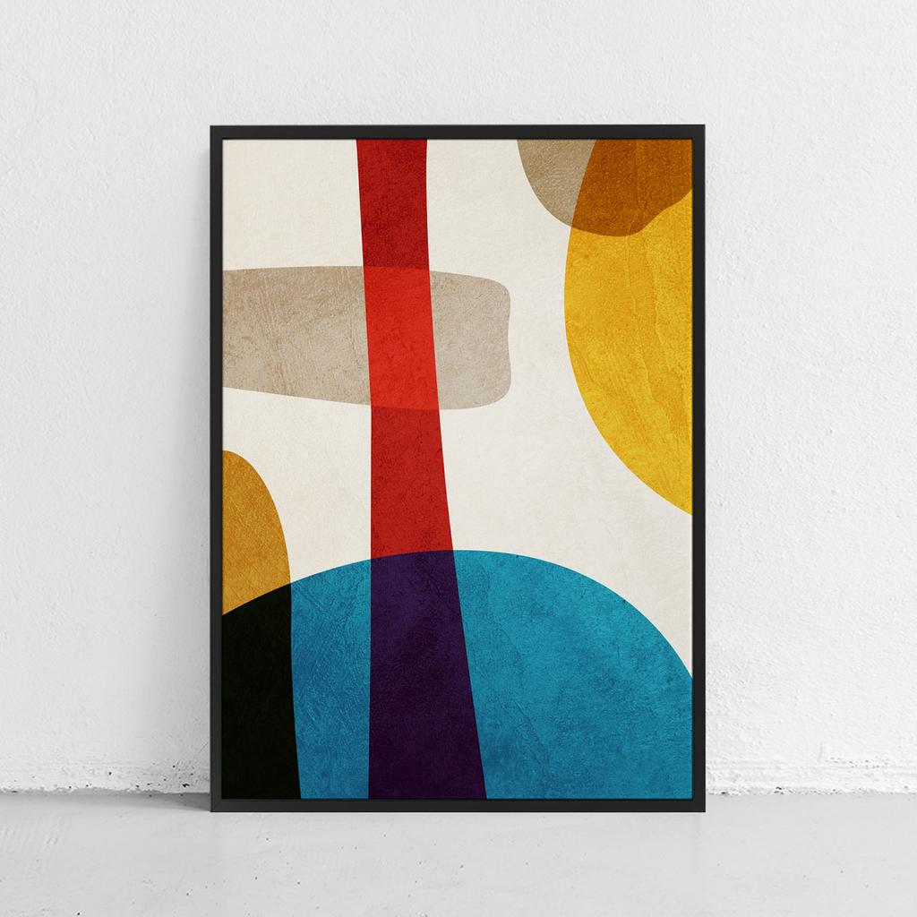 Poster Colorful Geometric Abstraction