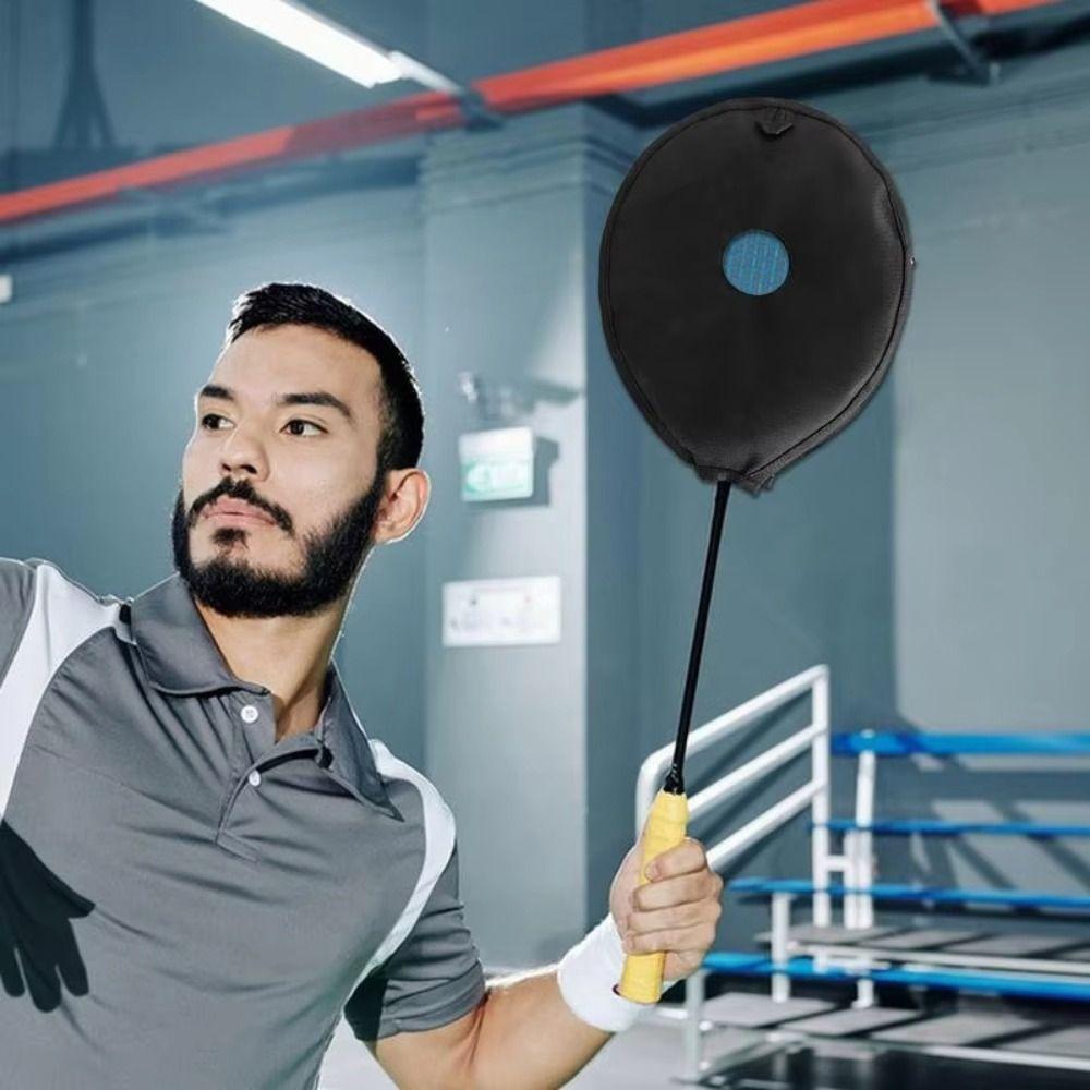 Enhance Wrist Power Badminton Racket Head Cover Training Racquet Sleeve Sport Supplies