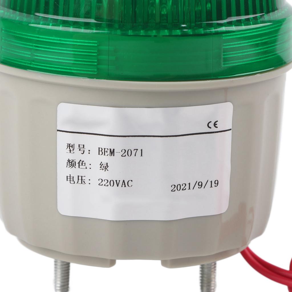 BERM Warning Light BEM-2071 LED Rotating Flashing Indicator for Monitoring 220V AC