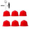6-Pack Coffee Capsule Cups for DOLCE GUSTO with Filter Box Set
